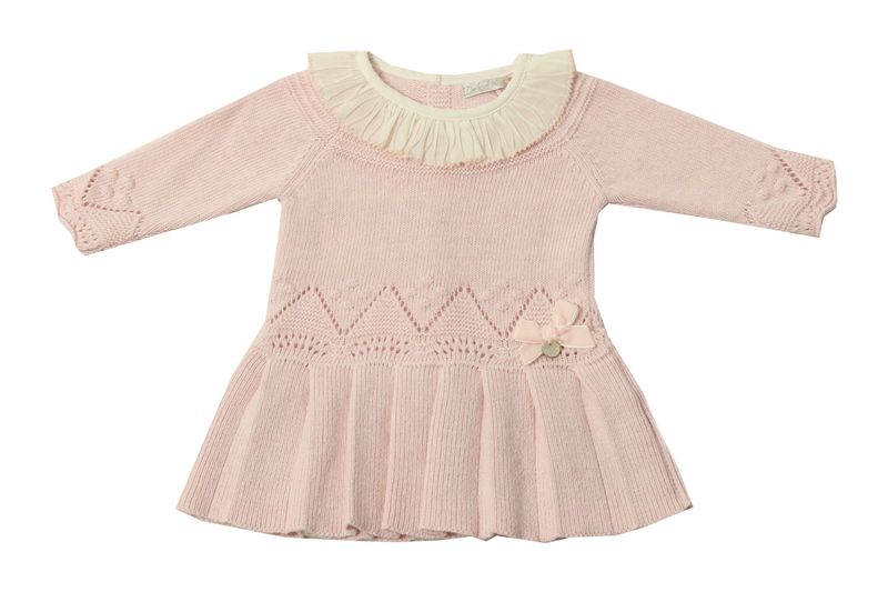 Lt Pink Knit Sweater Dress