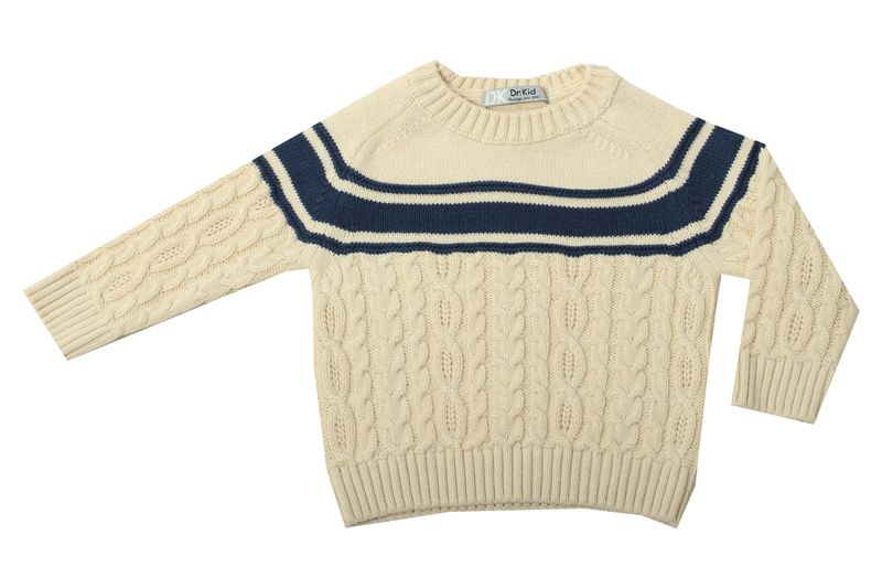 Beige / Navy Sweater