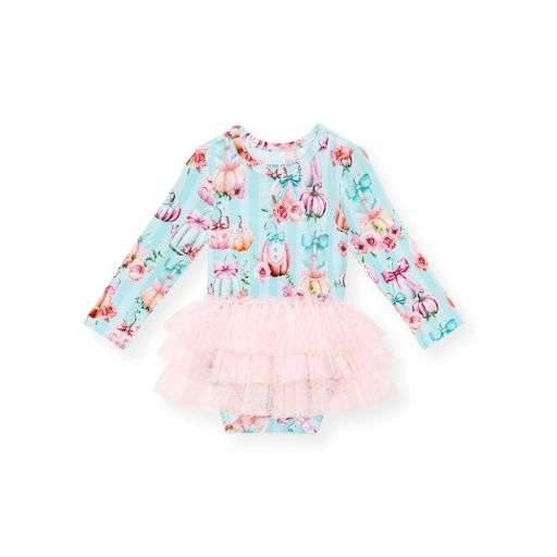 Edie - Long Sleeve Tulle Skirt Bodysuit, Size: 3-6 Mos.