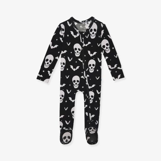 Skelly - Footie Zippered One Piece, Size: NB