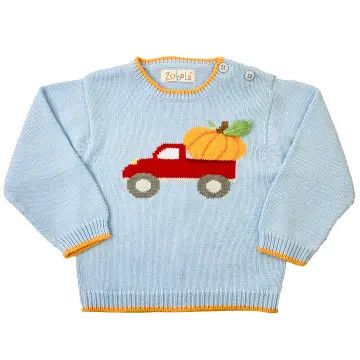 Pumpkin Truck Knit Sweater