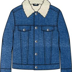 CLASSIC BLUE SHERPA-LINED DENIM JACKET