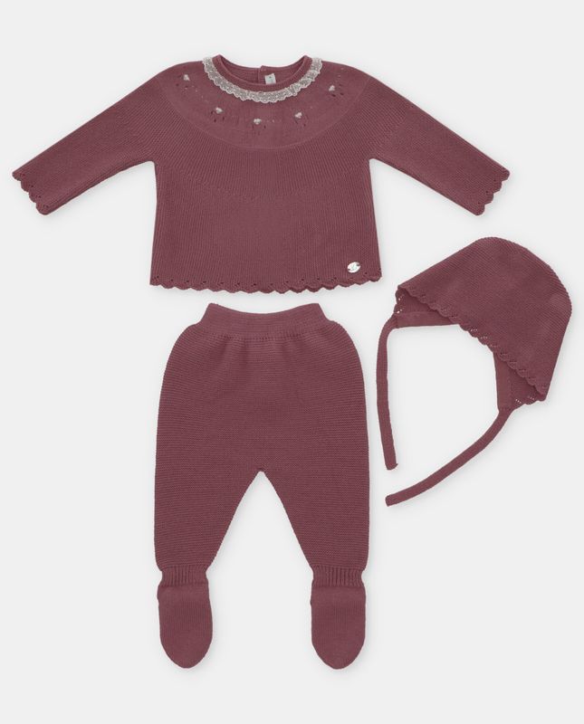 3 Pc Plum Knit