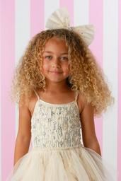 Bow Headband, Color: Ivory