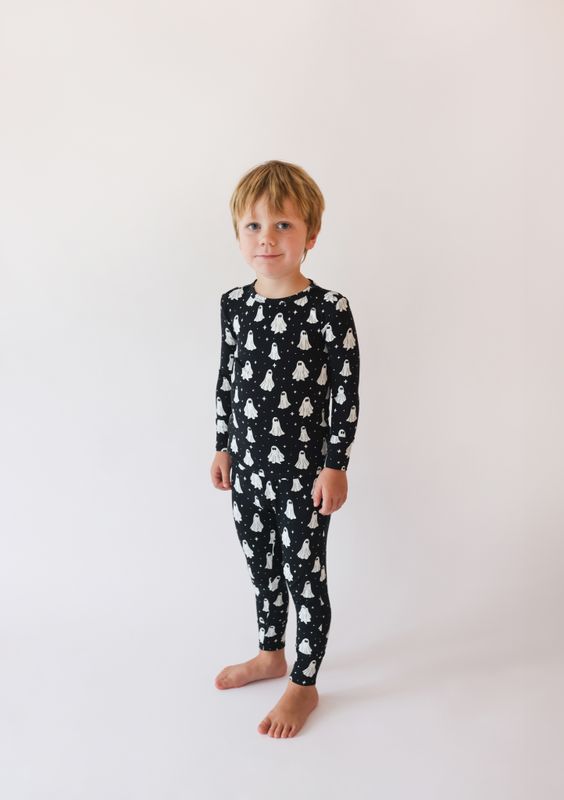 Ghostly - Long Sleeve Basic Pajama