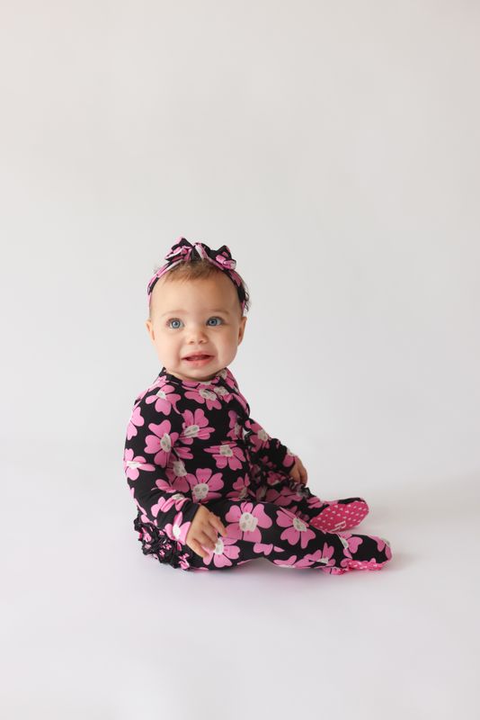 Winifred - Footie Ruffled Zippered One Piece