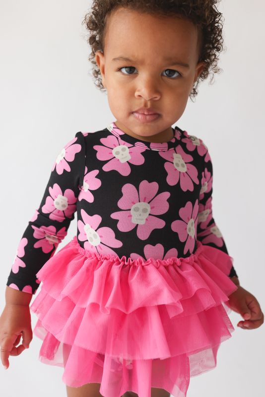 Winifred - Long Sleeve Tulle Skirt Bodysuit