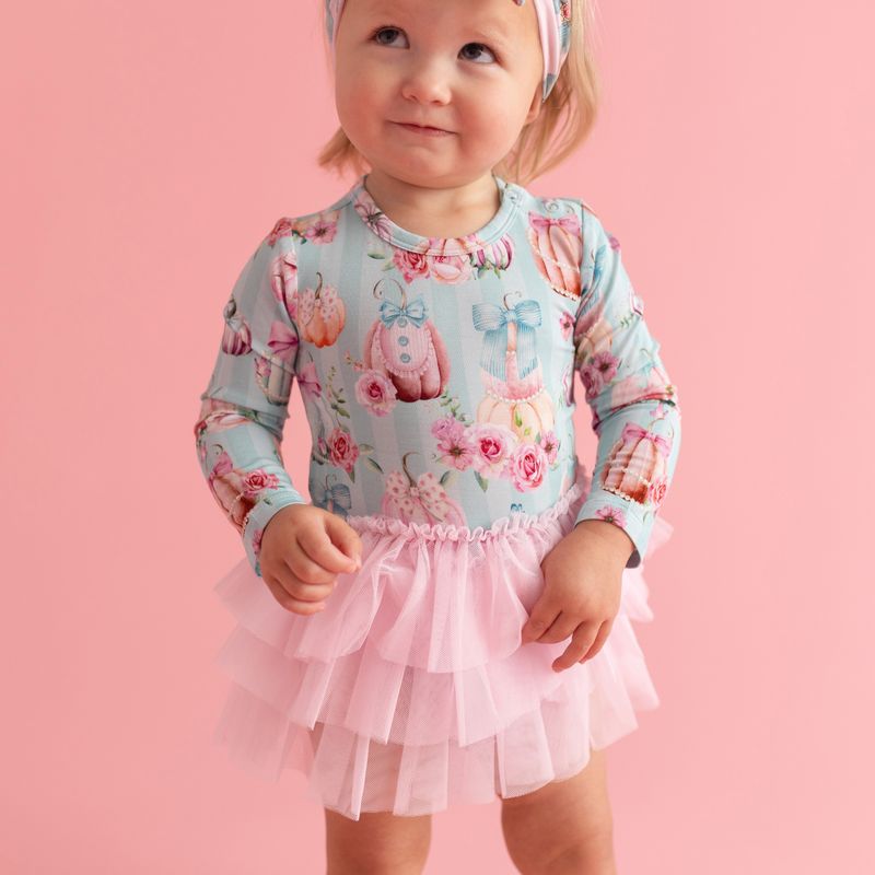 Edie - Long Sleeve Tulle Skirt Bodysuit