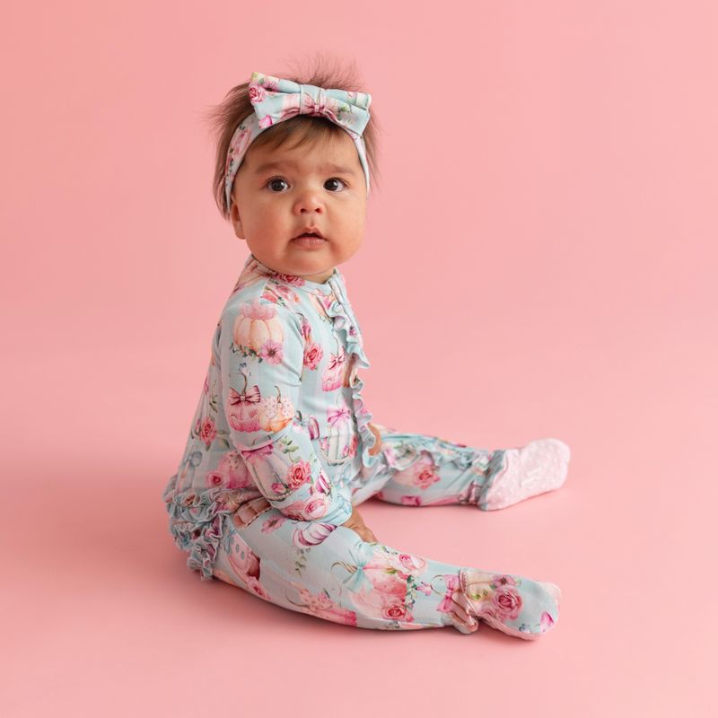 Edie - Footie Ruffled Zippered One Piece