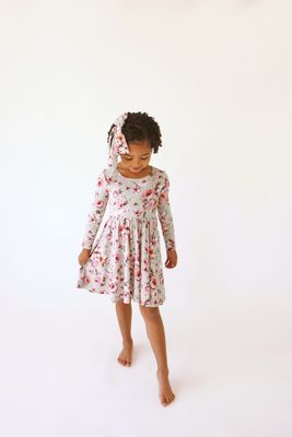 Millicent - Long Sleeve Basic Twirl Dress