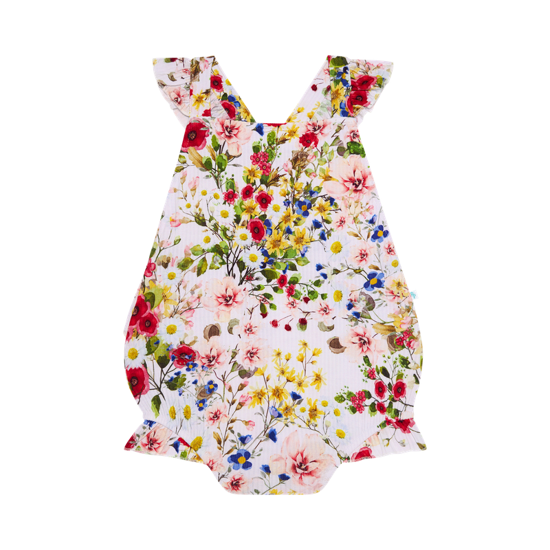 Barbara - Ruffled Strap Bubble Romper