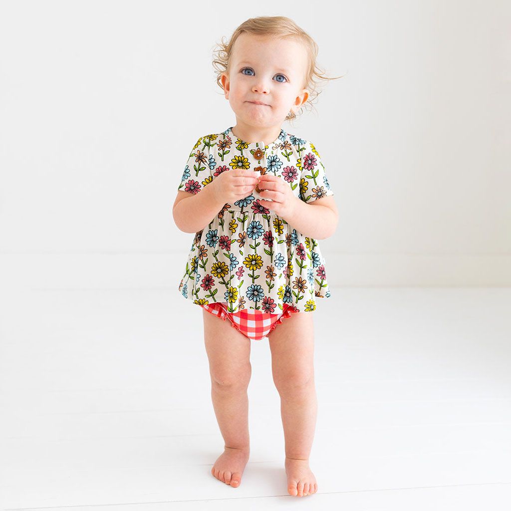 Maya Lynn 2 Pc Short Sleeve Bloomer Set