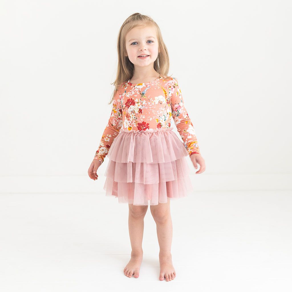 Celia Long Sleeve Tulle Dress
