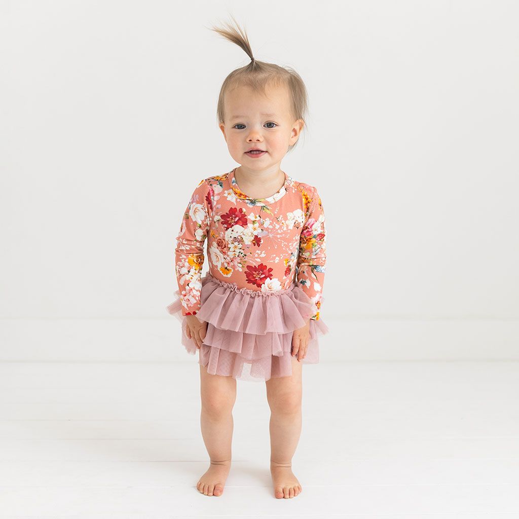 Celia Long Sleeve Tulle Skirt Onesie