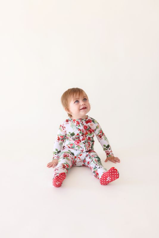 Beatrix - Footie Ruffled Zippered One Piece