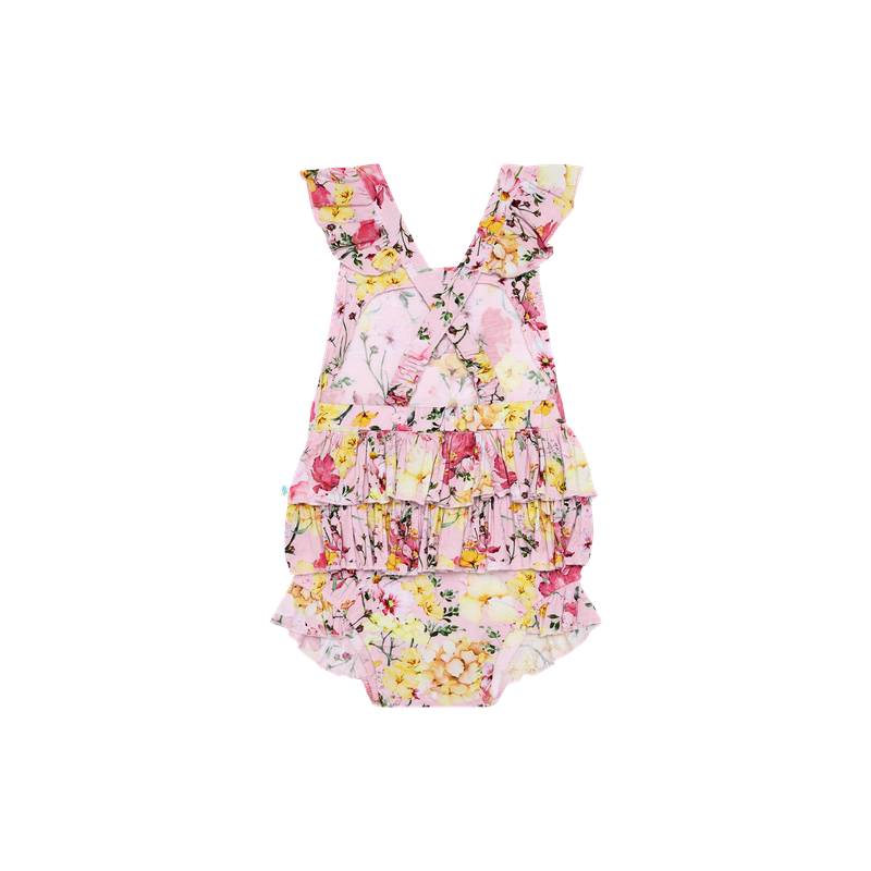 Gaia - Ruffled Strap Bubble Romper