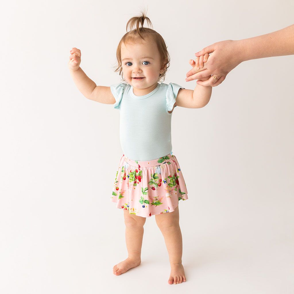Ruffled Sleeve &amp; Skort Set - Annabelle