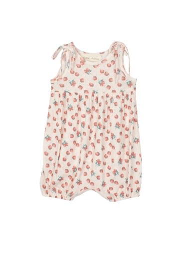 STRAWBERRY SWEETHEART ROMPER, Size: 3M