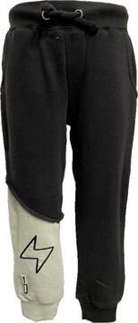 2 Pc Blk/Grn Jogging Set w/Bolt