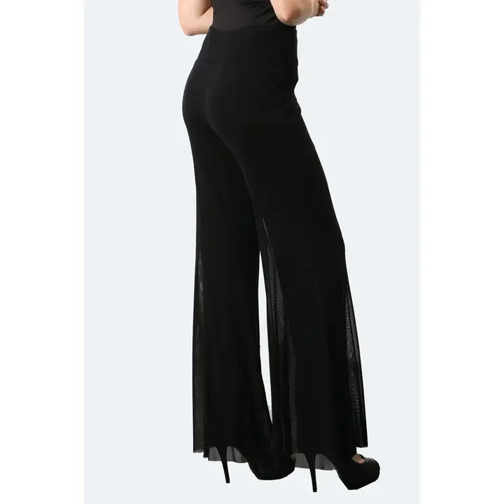 Black Flared Palazzo Pant