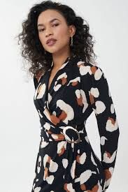 Black Multi Print Dress