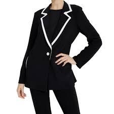 Black Blazer w/White Trim