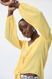 Yellow Button Down Blouse