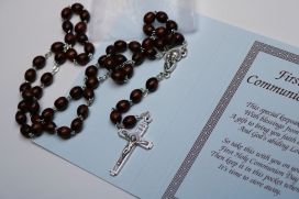 Brown Bead Rosary