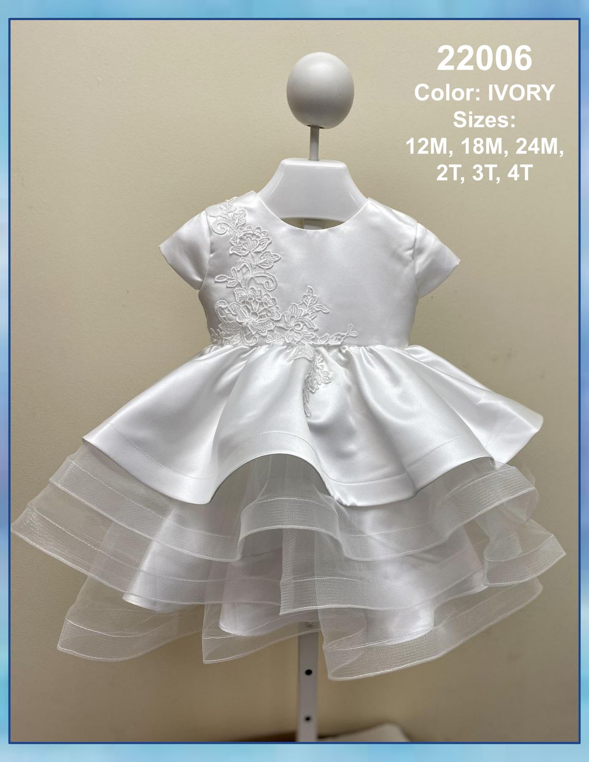 Satin w/ Tulle Flower Girl Dress