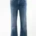 High Rise Crop Flare w/ Knee Slit