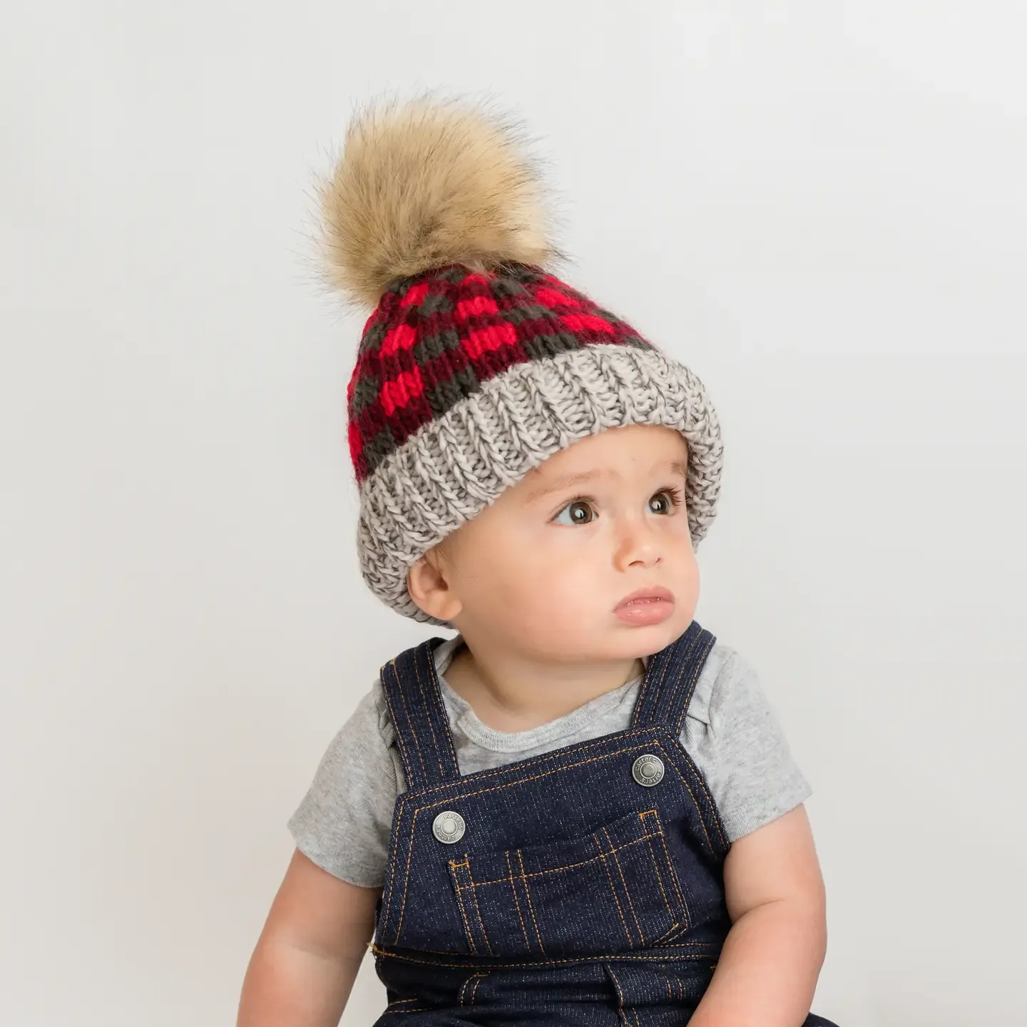 Red Pop Buffalo Check Hat