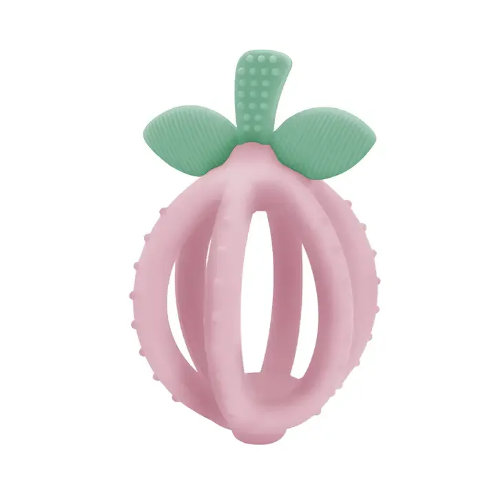 Bitzy Biter Pink Lemonade Teether Ball