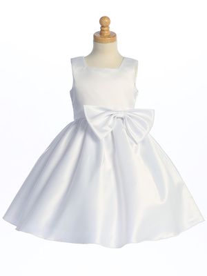 Satin Dress w/ Bow