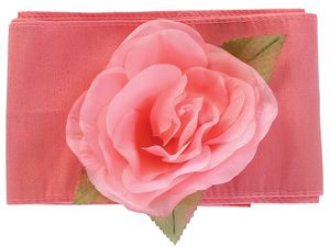 Sash w/Flower, Color: Poly Silk