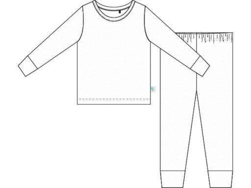 Daisy Love - Long Sleeve Basic Pajama, Color: BRIGHT PINK, Size: 12-18 Months