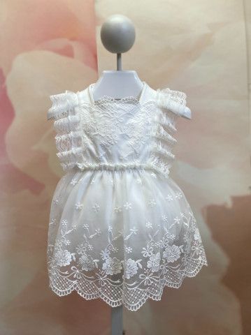 White Lace Pinafore Dress