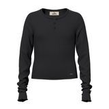 LONG SLEEVE HENLEY SHIRT