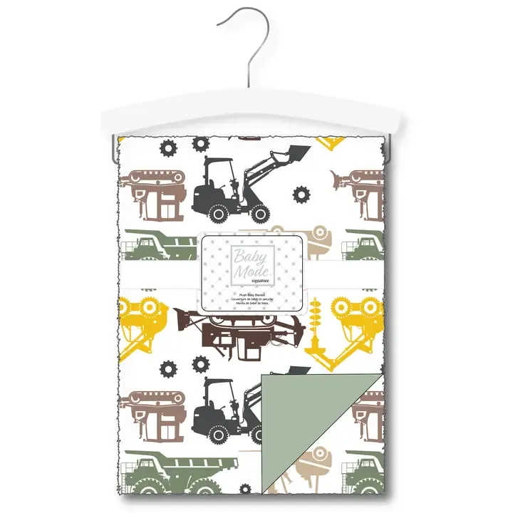 2 Layer Mink Blanket w/Trucks