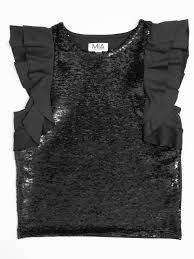 Black Sequin Top