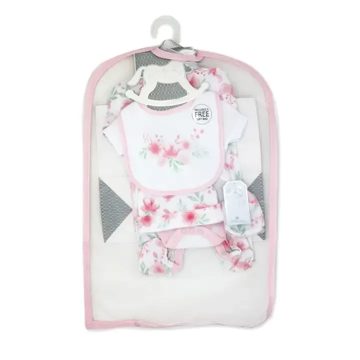 Girls 5 Pc Gift Set Soft Floral