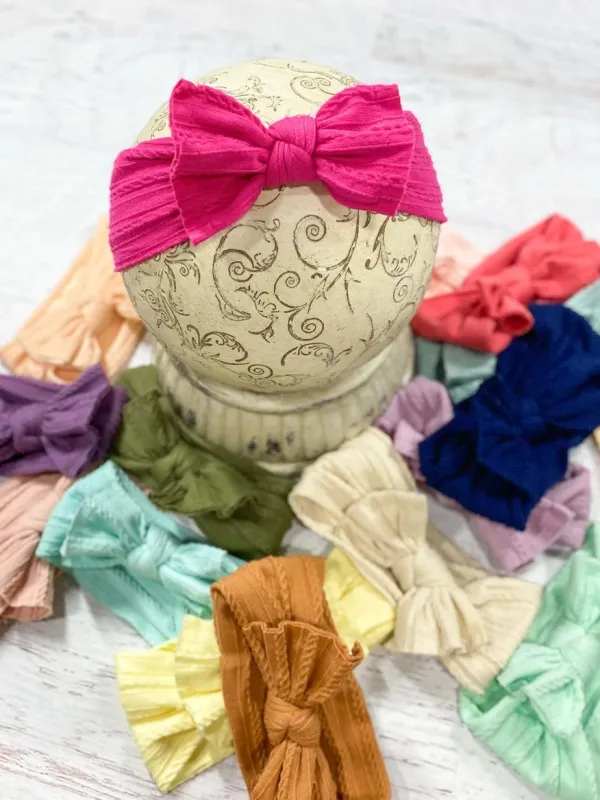 Cable Knit Bow HB