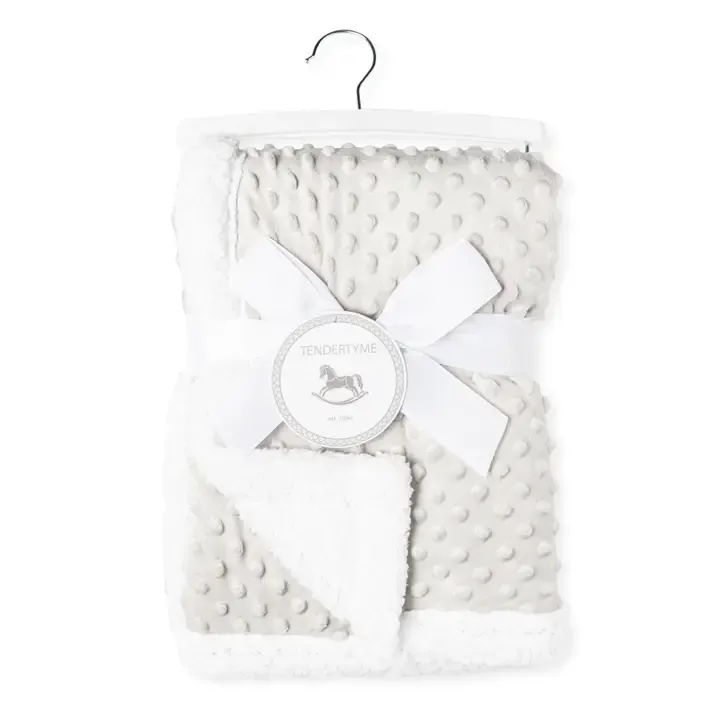 Popcorn Sherpa Blanket Grey