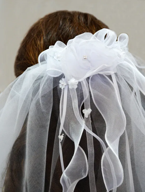 Comb w/Flower &amp; Ribbon 4453W