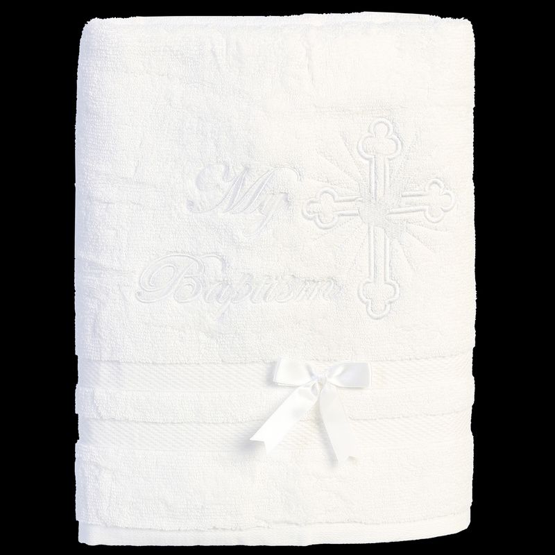 Christening Towel w/ Embroidered Cross