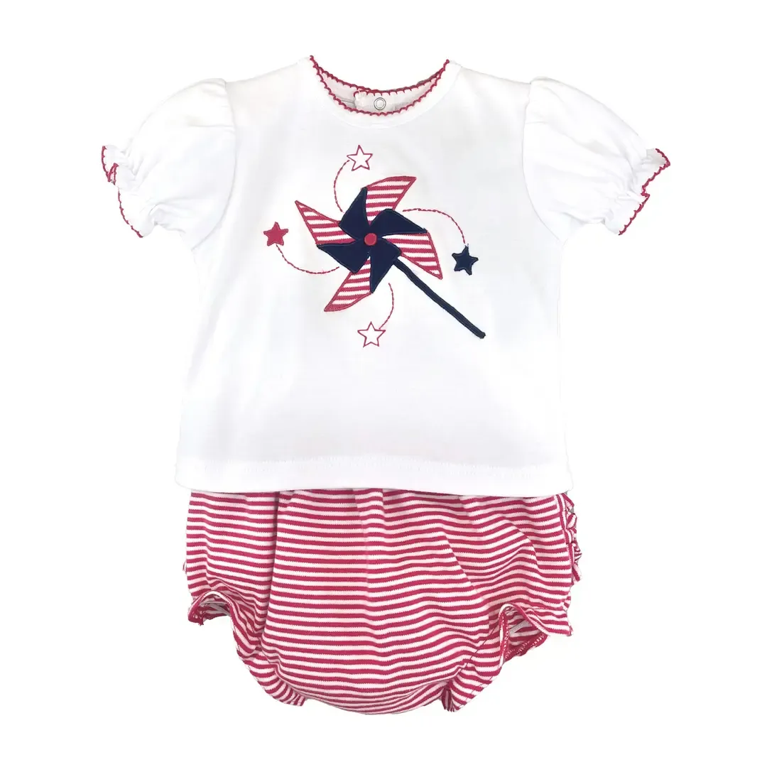 2 Pc Patriotic Diaper Set