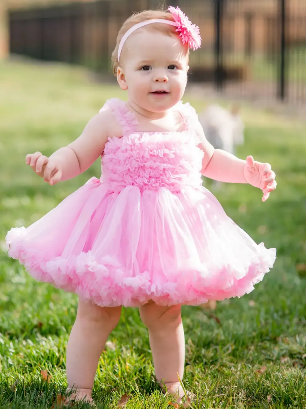 Pink Tulle Sleeveless Princess Petti Dress