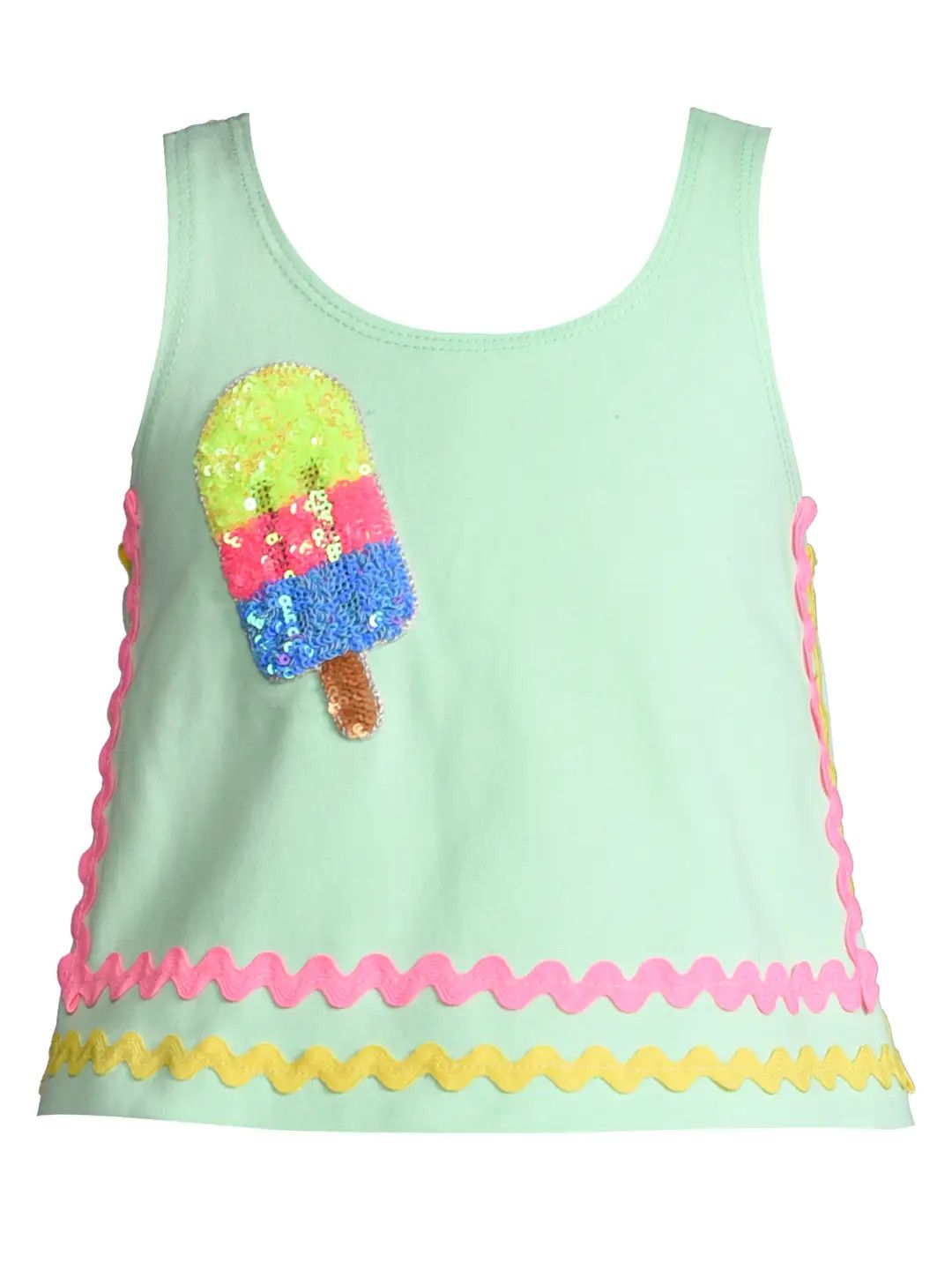 Swing Top W/ Ric Rac Trim &amp; Patch Detail