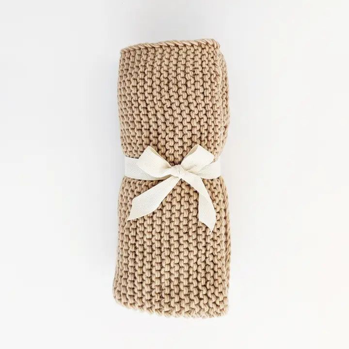 Garter Stitch Knit Baby Blanket