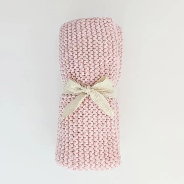 Garter Stitch Knit Baby Blanket