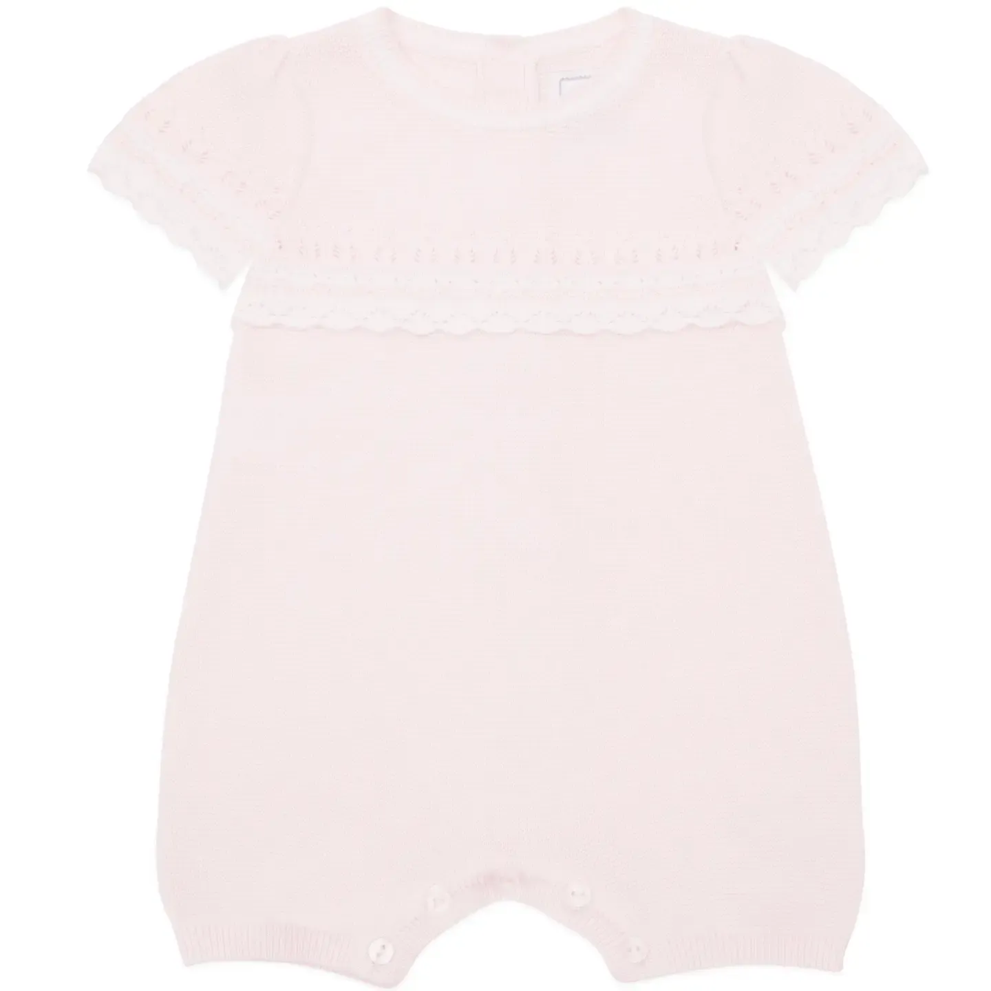 Josie Pink Girls Pretty Knit Romper 